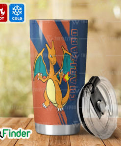 Pokemon Starter Gen 1 Pokemon Red Green Fire Type Charizard Custom Tumbler