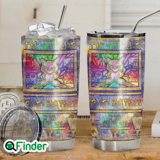 Pokemon Trading Card Ancient Mew Holo Custom Tumbler