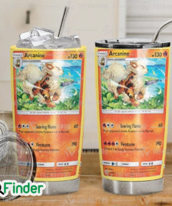 Pokemon Trading Card Arcanine Custom Tumbler