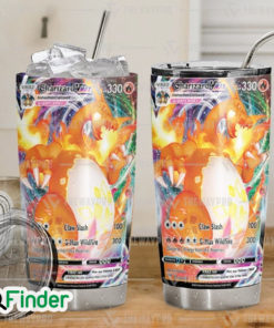 Pokemon Trading Card Charizard VMAX Gigantamax Custom Tumbler