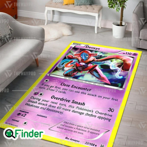 Pokemon Trading Card Game Deoxys Custom Rug