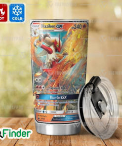 Pokemon Trading Card Game Fire Starter Blaziken GX Custom Tumbler