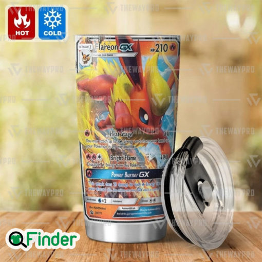 Pokemon Trading Card Game Flareon GX Custom Tumbler