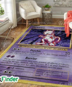 Pokemon Trading Card Game Mewtwo Evolutions Custom Rug