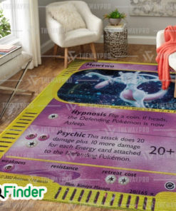 Pokemon Trading Card Game Mewtwo Expedition Custom Rug