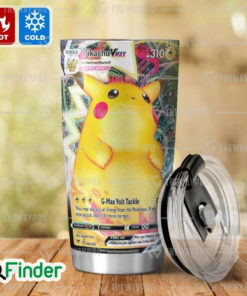 Pokemon Trading Card Game Pikachu VMAX Gigantamax G max Volt Tackle Custom Tumbler