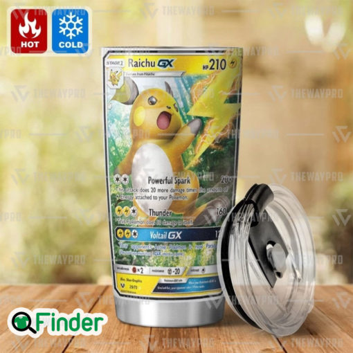 Pokemon Trading Card Game Raichu GX Custom Tumbler