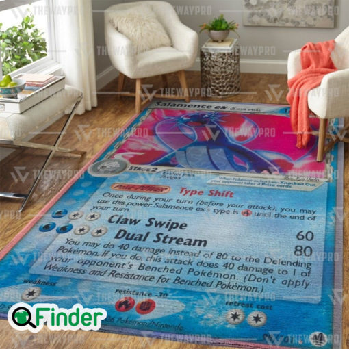 Pokemon Trading Card Game Salamence EX Custom Rug