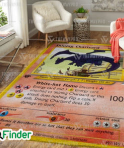 Pokemon Trading Card Game Shining Charizard Custom Rug