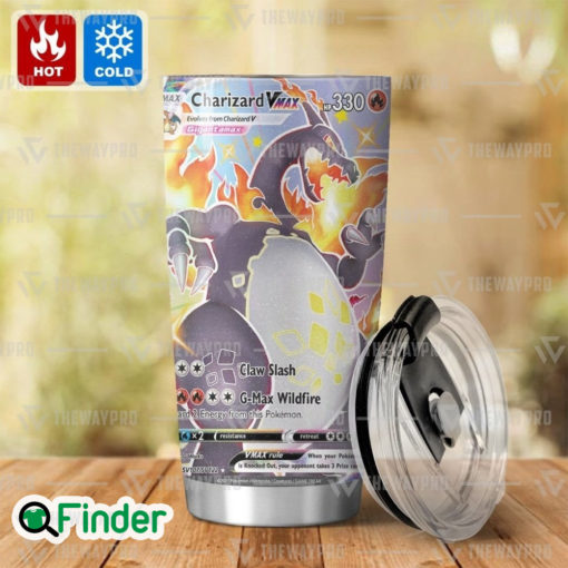 Pokemon Trading Card Game Shiny Charizard VMAX Gigantamax Custom Tumbler