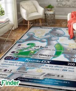 Pokemon Trading Card Game Shiny Mewtwo Legends Custom Rug