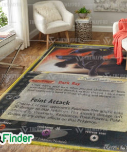 Pokemon Trading Card Game Shiny Umbreon Custom Rug