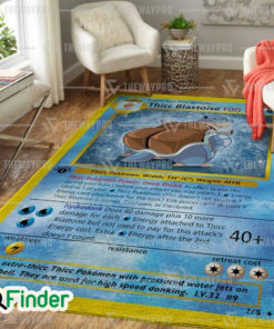 Pokemon Trading Card Game Thicc Blastoise Custom Rug