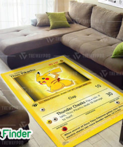 Pokemon Trading Card Game Thicc Pikachu Custom Rug