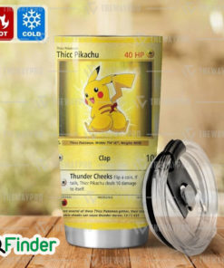 Pokemon Trading Card Game Thicc Pikachu Custom Tumbler