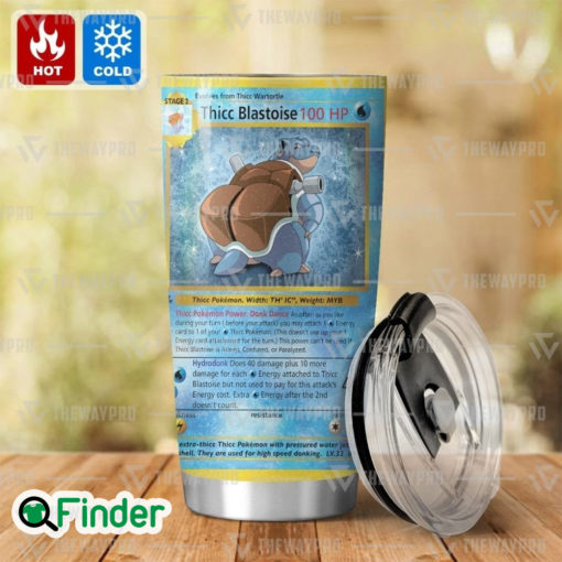 Pokemon Trading Card Game Water Type Starter Thicc Blastoise Custom Tumbler