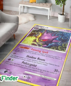 Pokemon Trading Card Gengar Custom Rug