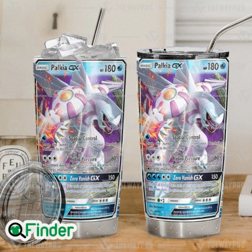 Pokemon Trading Card Legendary Pokemon Legends Arceus Palkia GX Custom Tumbler