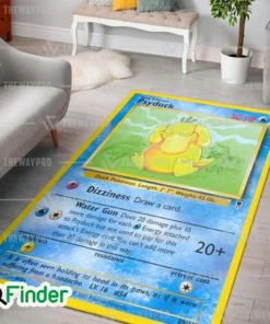 Pokemon Trading Card Psyduck Custom Rug