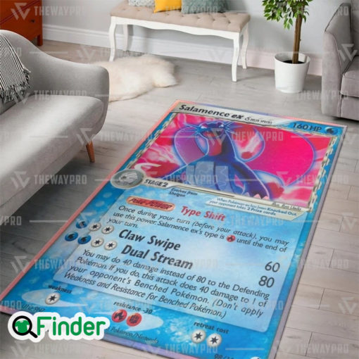 Pokemon Trading Card Salamence EX Custom Rug