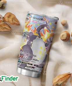 Pokemon Trading Card Shiny Charizard VMAX Gigantamax Custom Tumbler