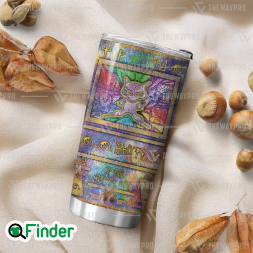 Pokemon Trading Cards Ancient Mew Holo Custom Tumbler