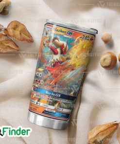 Pokemon Trading Cards Fire Starter Blaziken GX Custom Tumbler