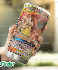 Pokemon Trading Cards Game Charizard Braixen GX Brilliant Flare Custom Tumbler