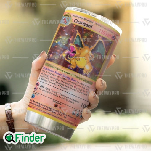 Pokemon Trading Cards Game Charizard Custom Tumbler