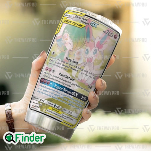 Pokemon Trading Cards Game Fairy Type Gardevoir Sylveon GX Custom Tumbler