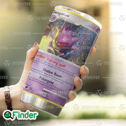 Pokemon Trading Cards Game Gengar Custom Tumbler