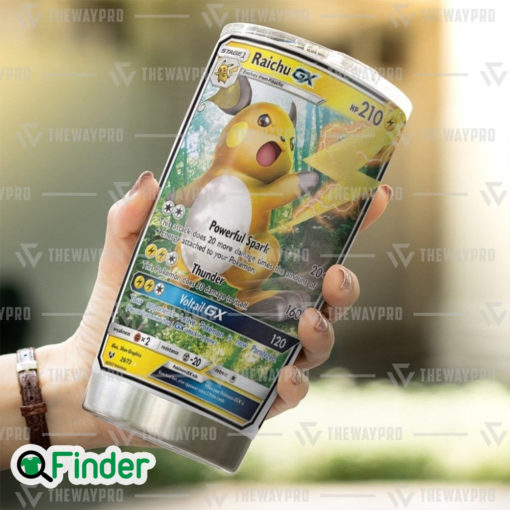 Pokemon Trading Cards Game Raichu GX Custom Tumbler