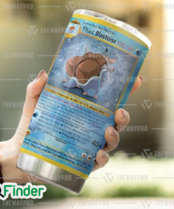 Pokemon Trading Cards Game Water Type Starter Thicc Blastoise Custom Tumbler