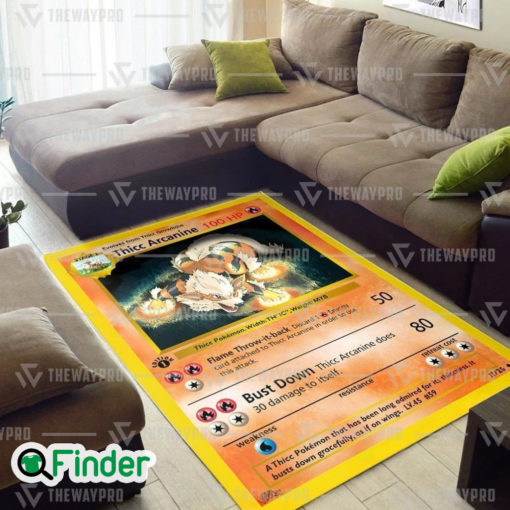 Pokemon Trading Cards Thicc Arcanine Custom Rug