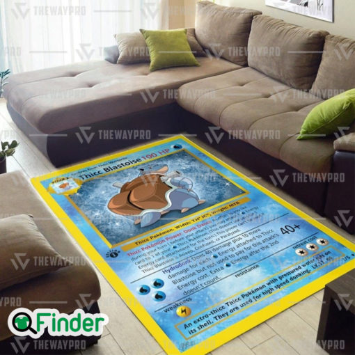 Pokemon Trading Cards Thicc Blastoise Custom Rug