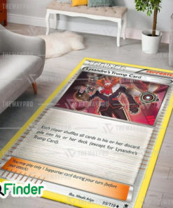 Pokemon Tradung Card Lysandres Trump Card Phantom Forces Custom Rug