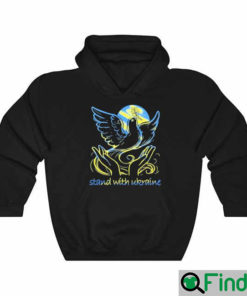 Stand With Ukraine Ukraine Freedom And Peace Dove Hoodie