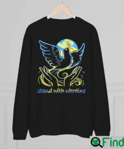 Stand With Ukraine Ukraine Freedom And Peace Dove Sweatshirt