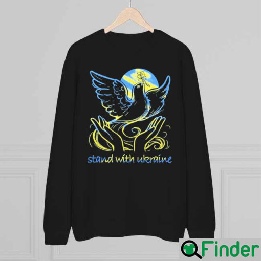 Stand With Ukraine Ukraine Freedom And Peace Dove Sweatshirt