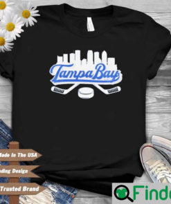 Tampa Bay Lightning Downtown City Skyline NHL Hockey T Shirt Copy