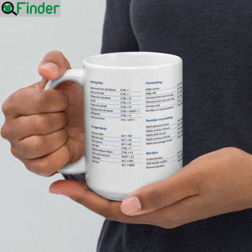 The Excel Super Shortcuts Mug Nerd Gift Coworker 1