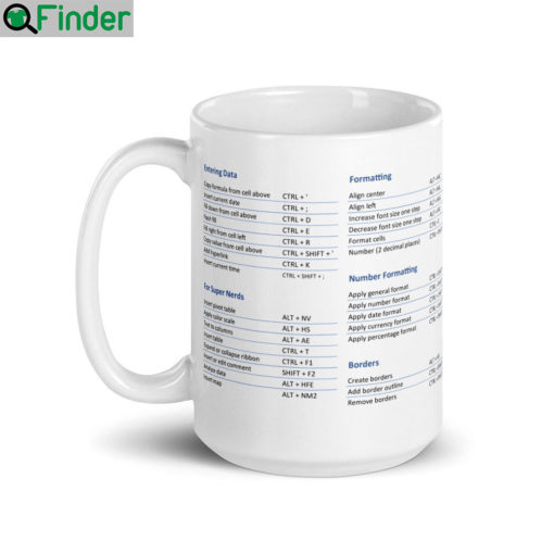 The Excel Super Shortcuts Mug Nerd Gift Coworker 2