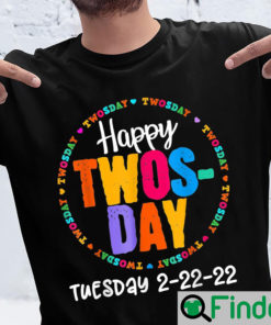 Twosday Tuesday February 22nd 2022 Happy 2nd grader Shirt