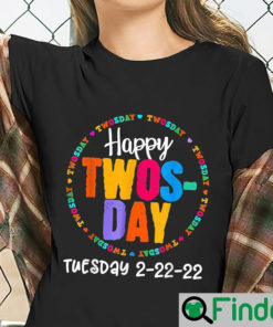 Twosday Tuesday February 22nd 2022 Happy 2nd grader T Shirt