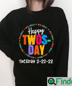 Twosday Tuesday February 22nd 2022 Happy 2nd grader Unisex Long Sleeve
