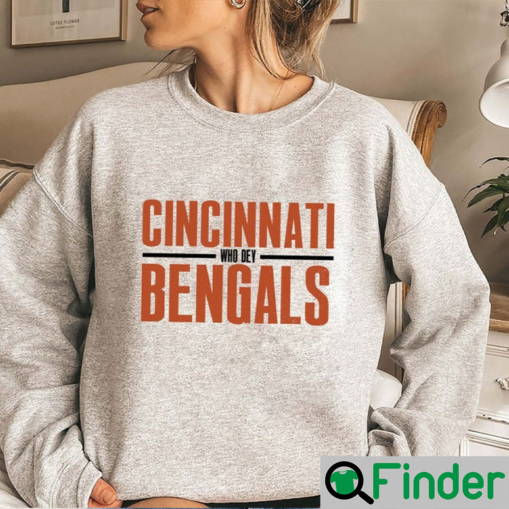 Who Dey Joe Burrow Bengals Shirt, Hoodie, Sweatshirt, Long Sleeve, T-shirt  - Q-Finder Trending Design T Shirt