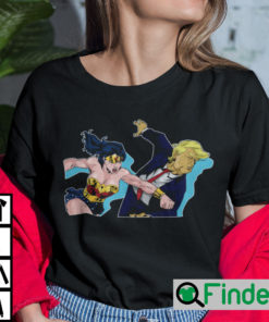 Wonder Woman Punching Trump Shirt