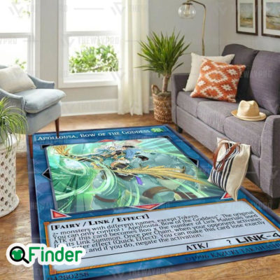 YuGiOh Apollousa Bow Of The Goddess Custom Trading Card Game Rug