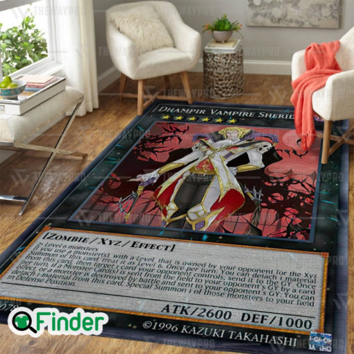 YuGiOh Dhampir Vampire Sheridan Custom Trading Card Game Rug