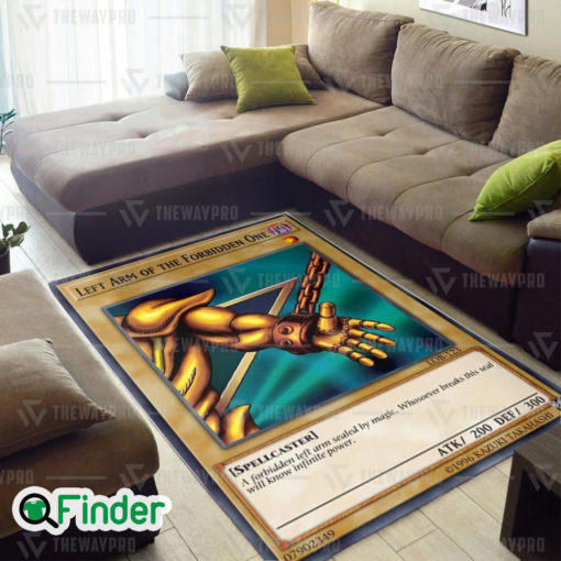 YuGiOh Exodia Left Arm of the Forbidden One Custom Trading Card Game Rugs